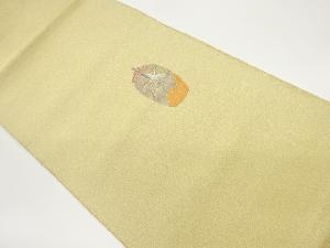 金彩仕覆に鳥・松葉模様刺繍袋帯